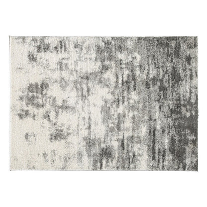 Pax 8 x 10 Modern Area Rug, Smoky Paint Design, Fabric, Large, Cream