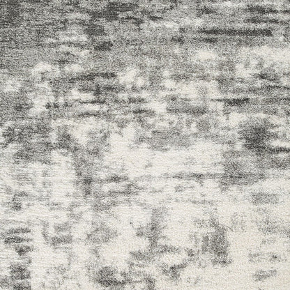 Pax 8 x 10 Modern Area Rug, Smoky Paint Design, Fabric, Large, Cream