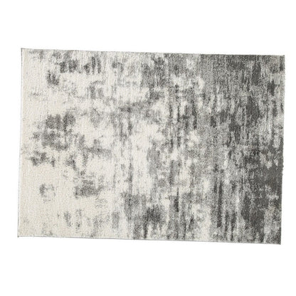 Pax 5 x 7 Modern Area Rug, Smoky Paint Design, Fabric, Medium, Cream