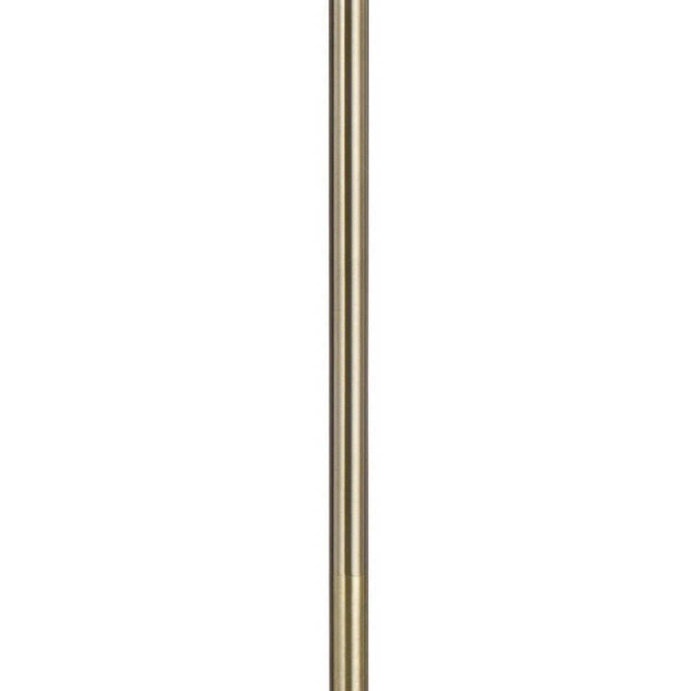 66 Inch Adjustable Arc Floor Lamp, Dome Shade, Dark Bronze, Antique Brass