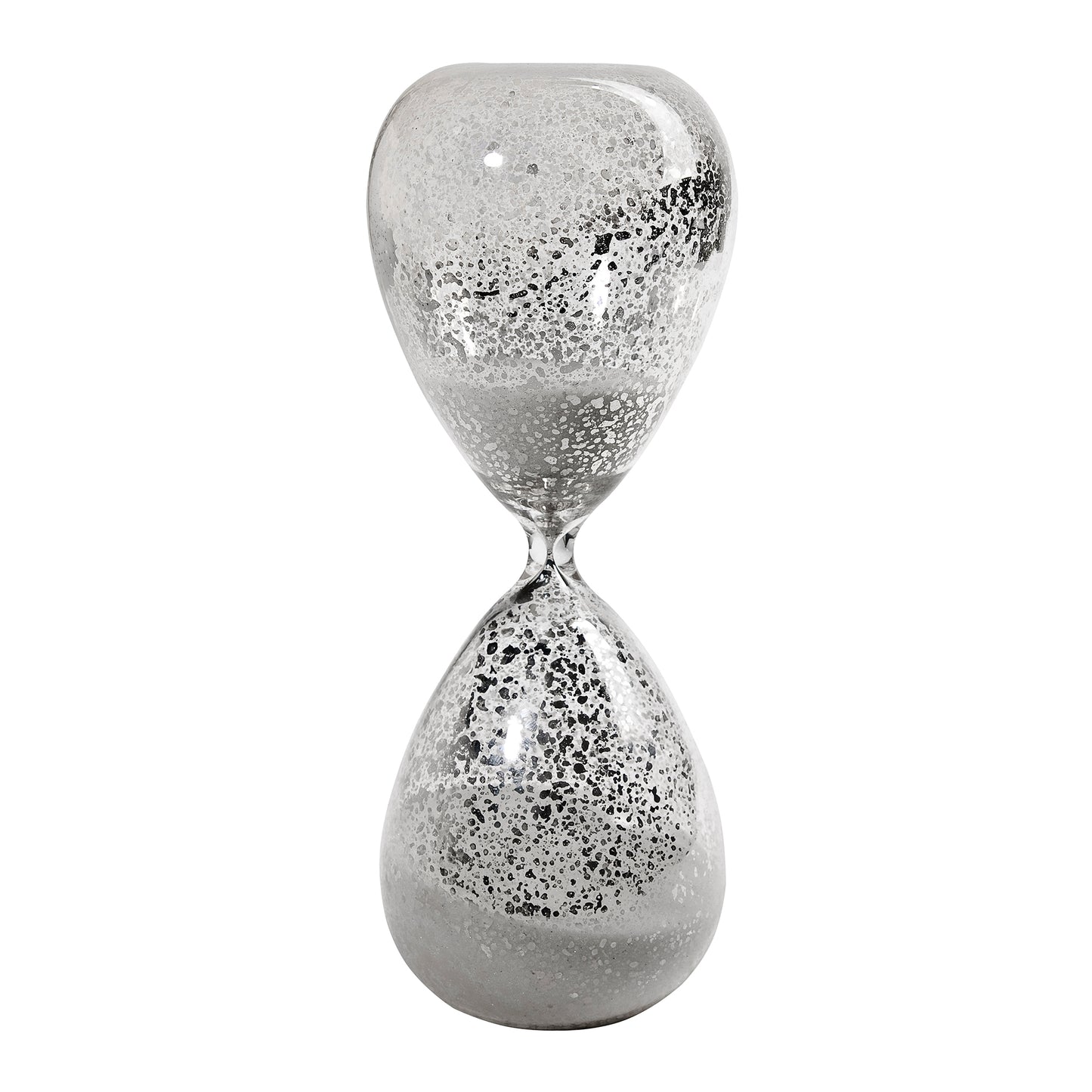 Doug 10 Inch Decorative 60 Minute Hourglass Table Accent Decor, White Sand — Chic Home-Decor