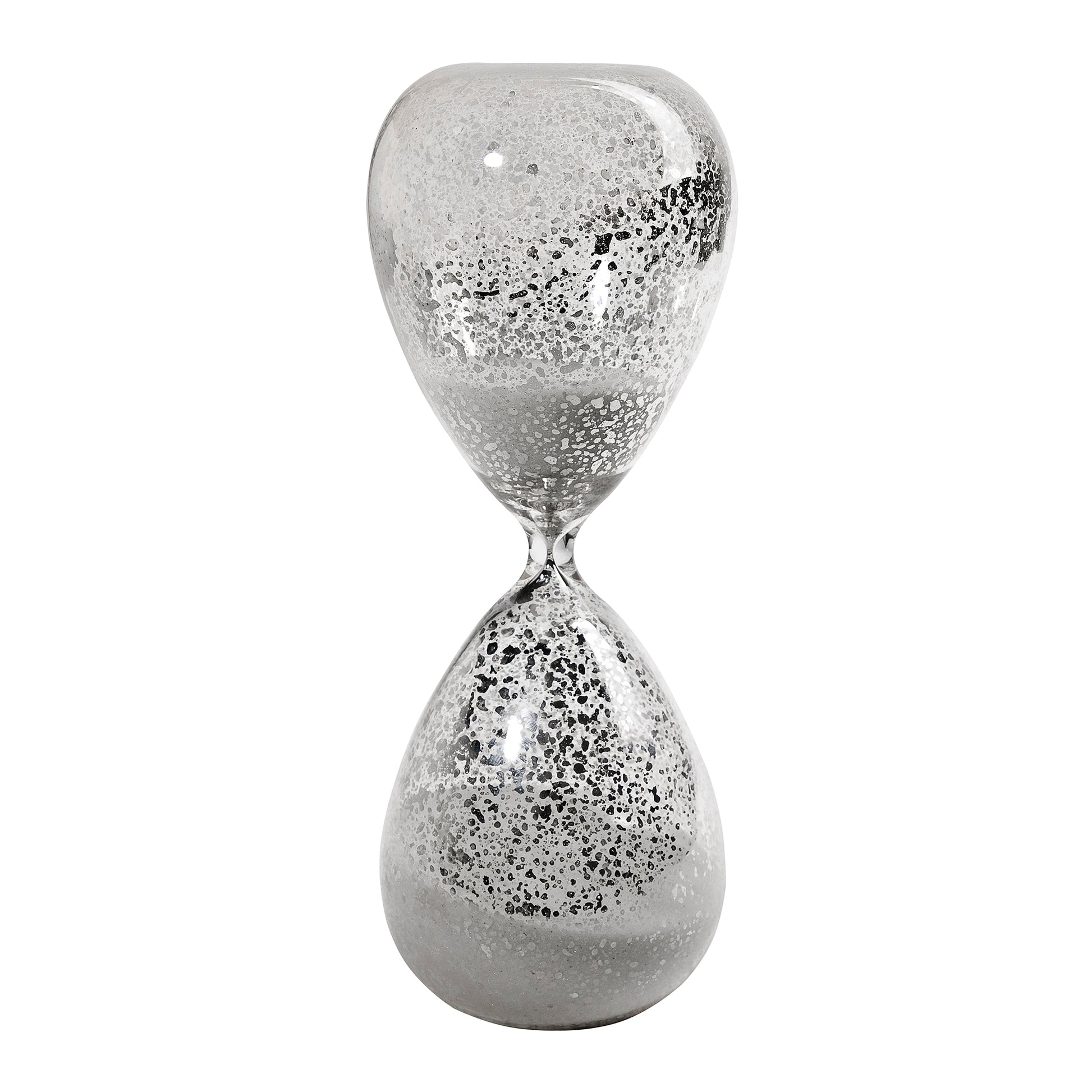 Doug 10 Inch Decorative 60 Minute Hourglass Table Accent Decor, White Sand — Chic Home-Decor
