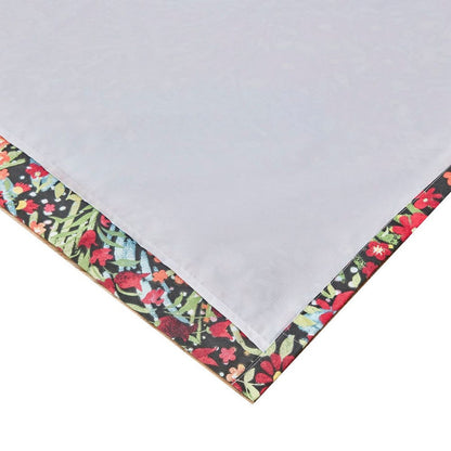 Burges 84 Inch Window Panel Curtain, Red and Pink Reed Print