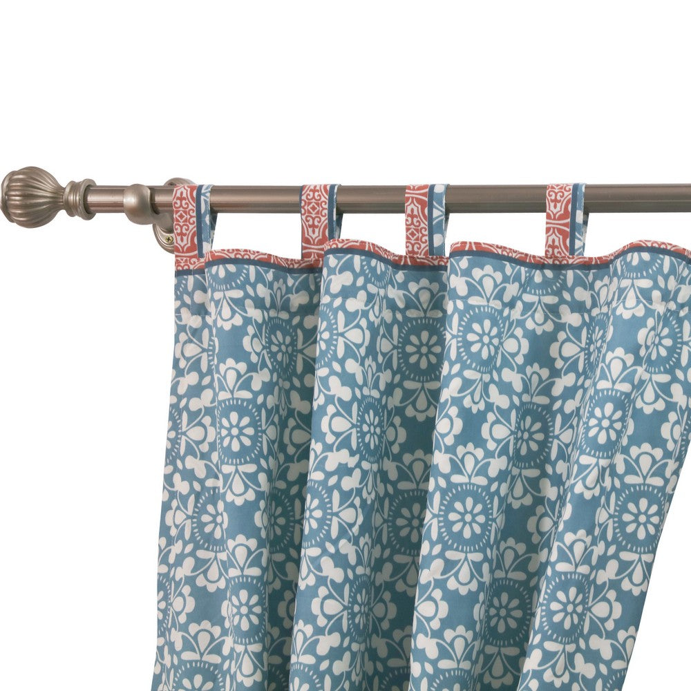 Kaw Set of 2 Panel Curtains, Multicolor Geometric Patterns, Polyester