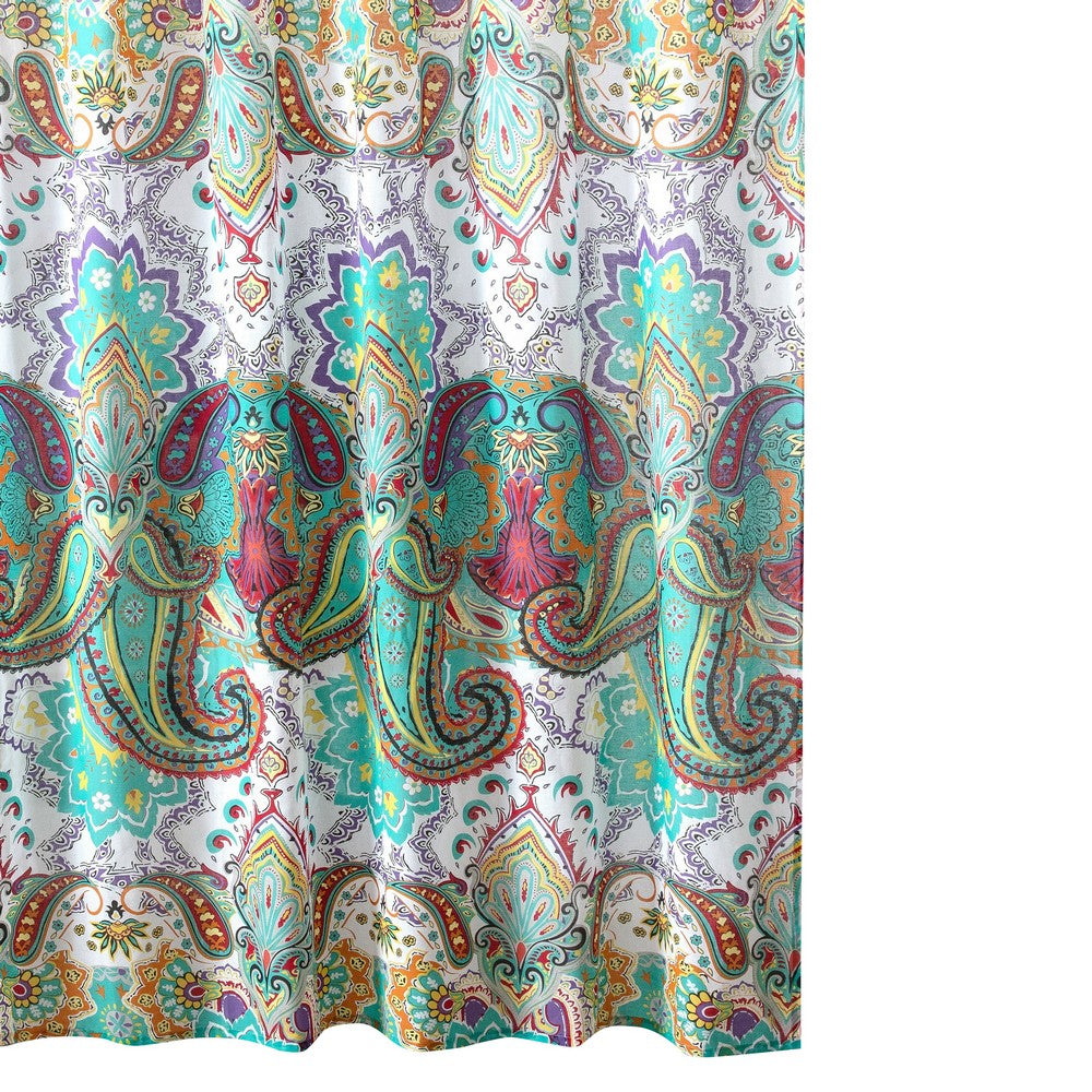 Vana 72 Inch Shower Curtain, Microfiber Fabric