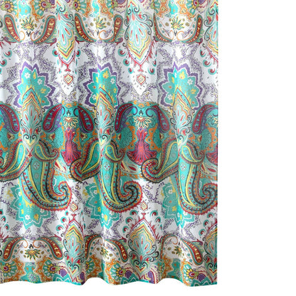 Vana 72 Inch Shower Curtain, Microfiber Fabric
