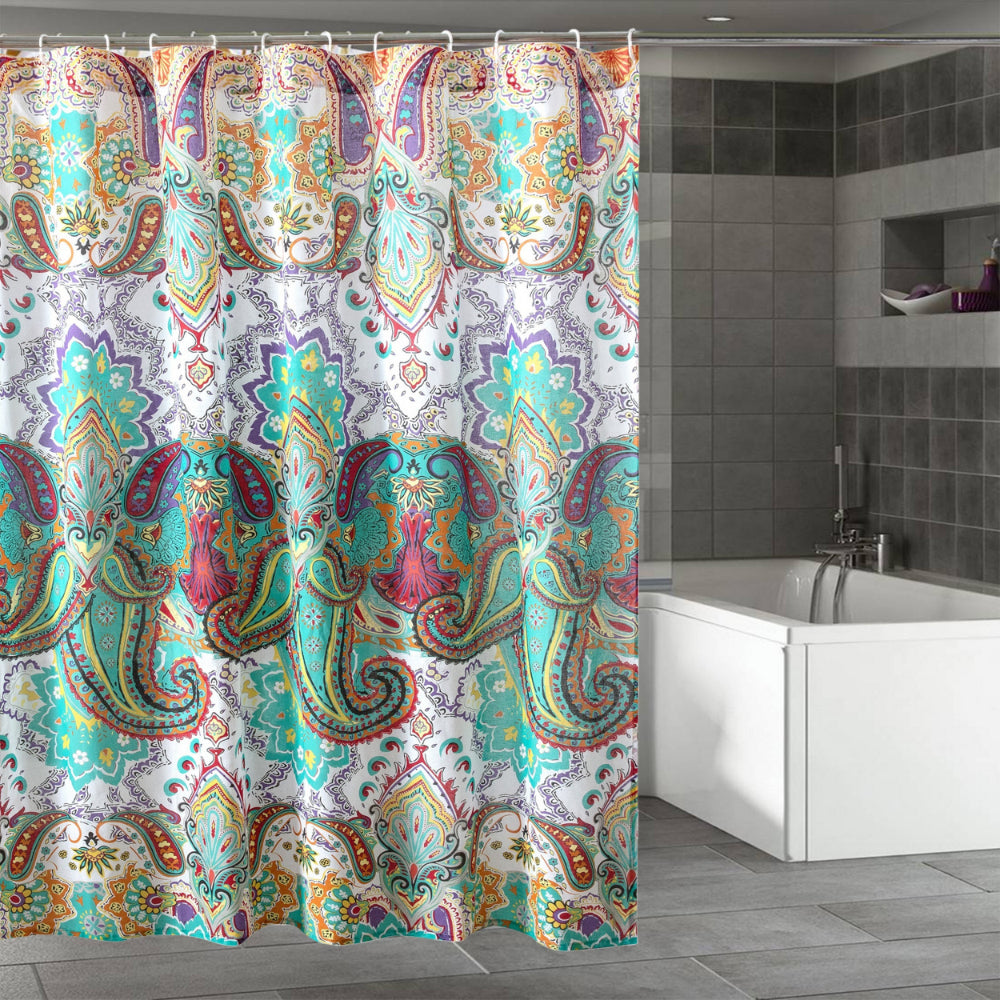 Vana 72 Inch Shower Curtain, Microfiber Fabric