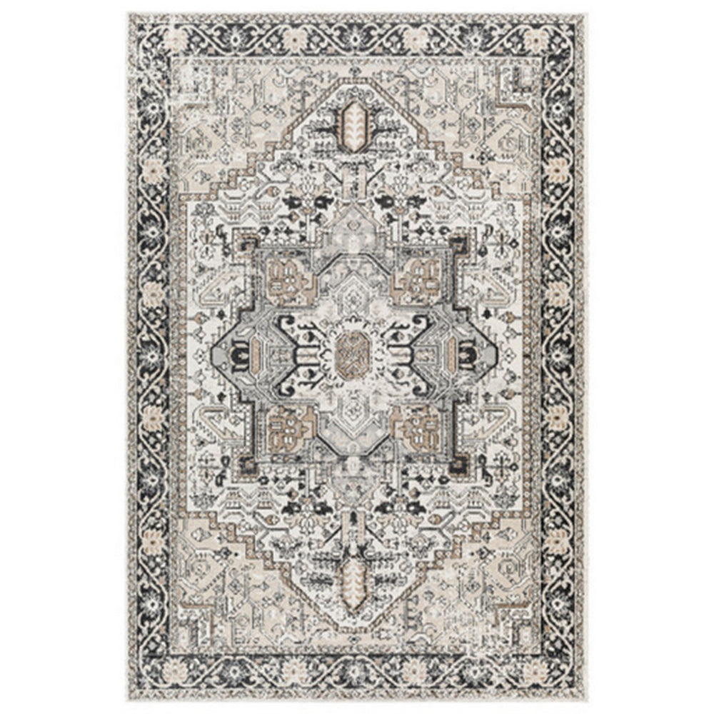 Cal 8 x 10 Area Rug, Persian Inspired Medallion Print