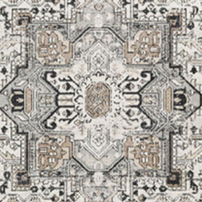 Cal 8 x 10 Area Rug, Persian Inspired Medallion Print