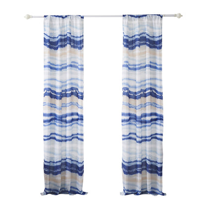 Oda 84 Inch Window Curtains, Microfiber Polyester