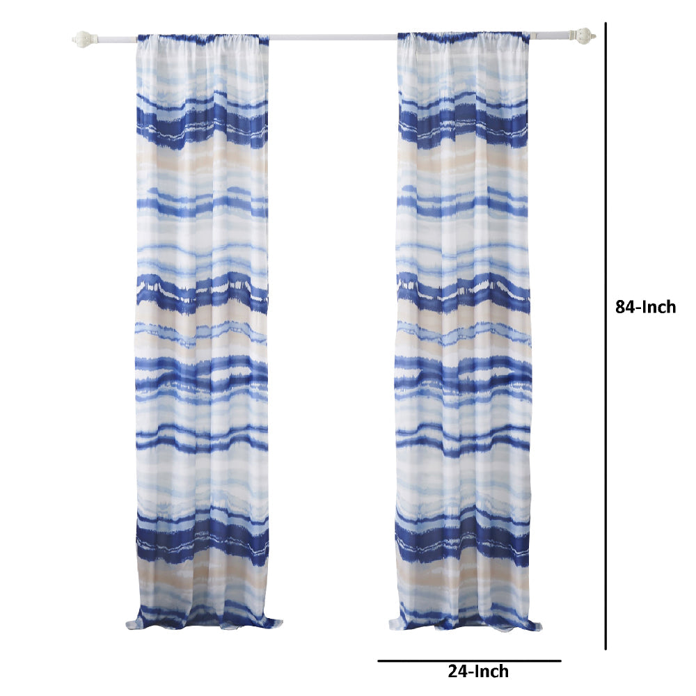 Oda 84 Inch Window Curtains, Microfiber Polyester