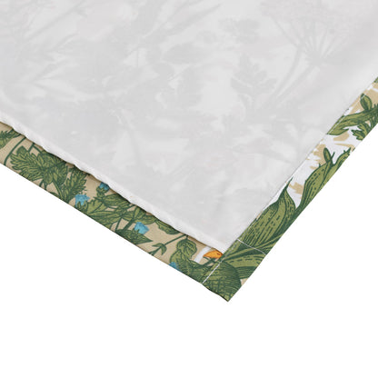 84 Inch Window Curtains, Beige Microfiber Fabric