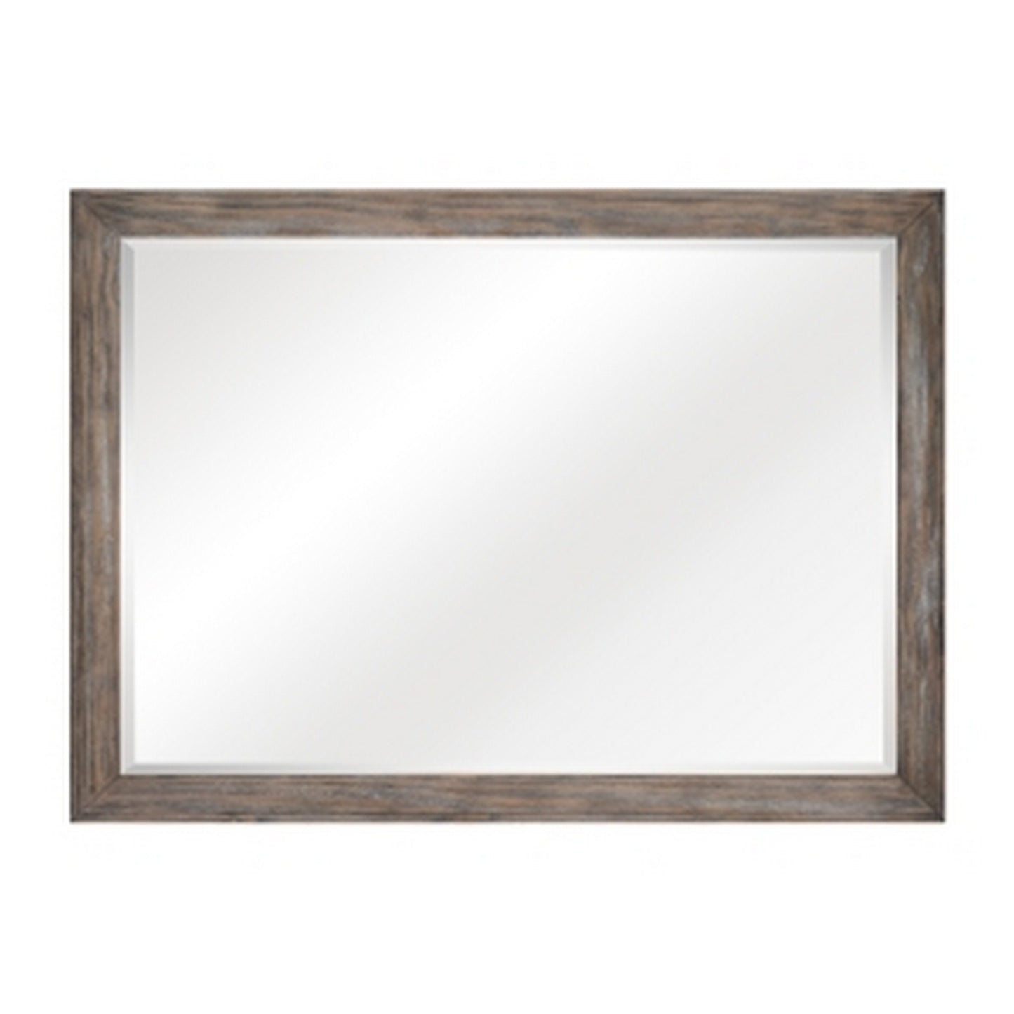 Cady 50 Inch Classic Accent Mirror, Recessed Picture Frame Molding, Gray — Chic Home-Decor