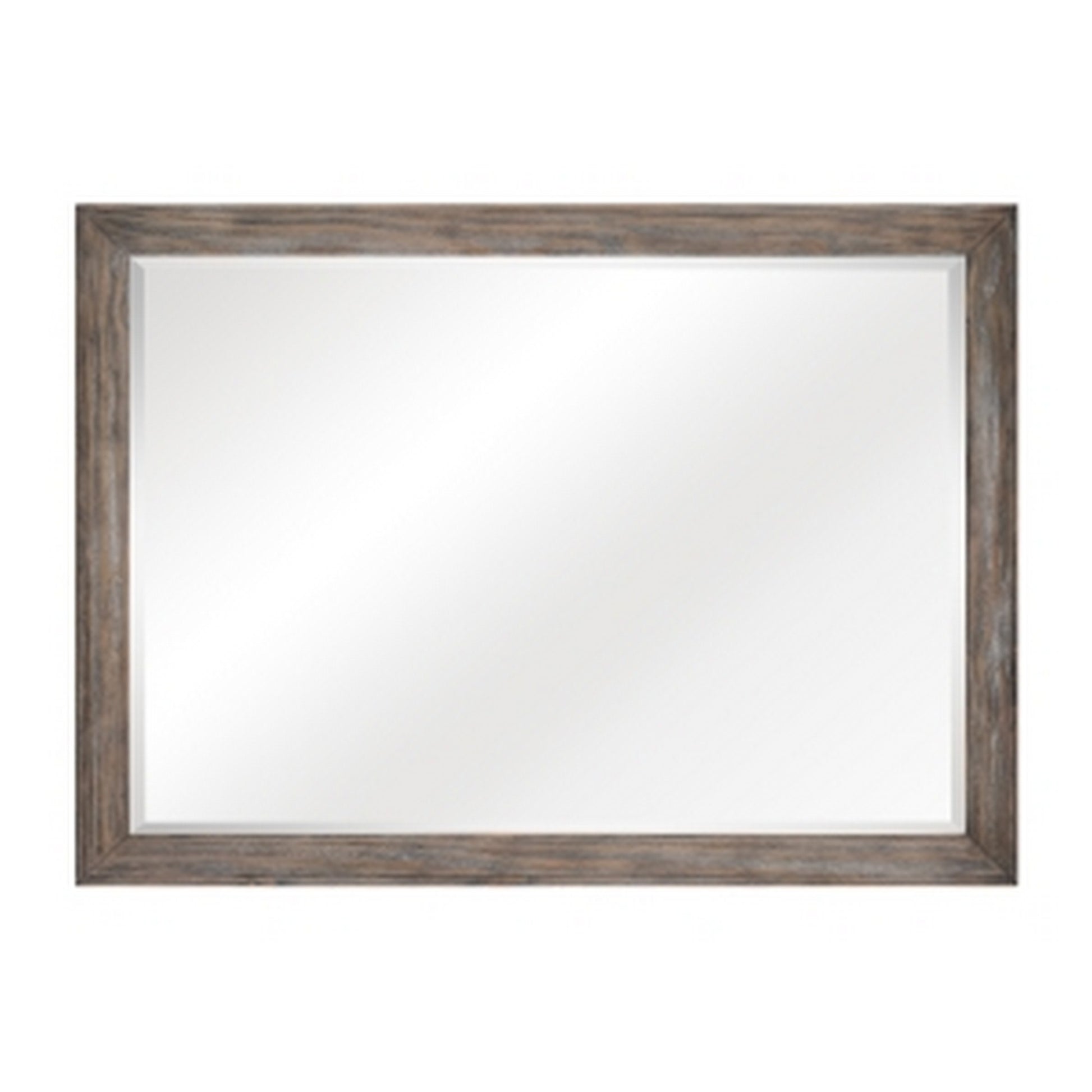Cady 50 Inch Classic Accent Mirror, Recessed Picture Frame Molding, Gray — Chic Home-Decor