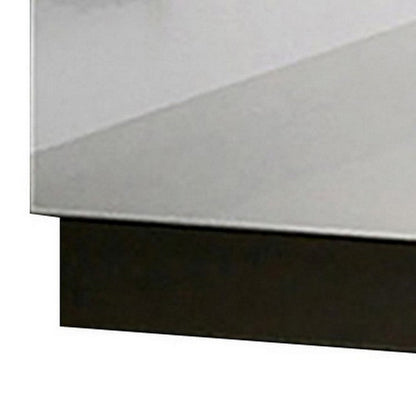 Nav 22 Inch Modern Nightstand with 2 Drawers, Concealed Handles, White