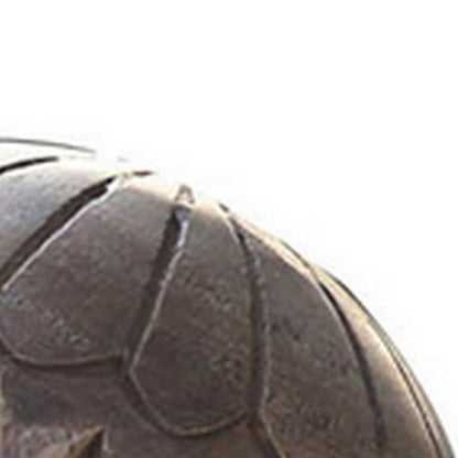 5 Inch Decorative Spheres, Set of 3 Balls, Carved Texture Mango Wood, Brown