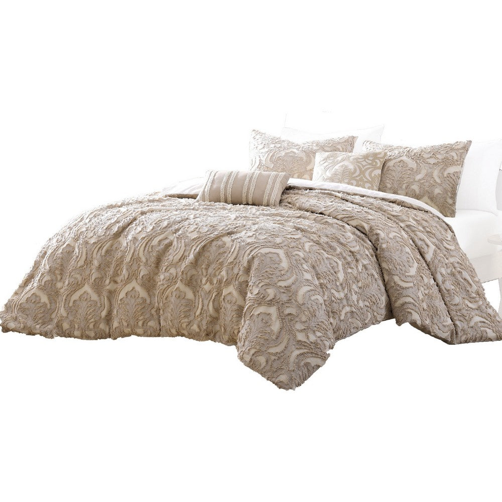 Kile Modern 6 Piece Queen Size Duvet Comforter Set
