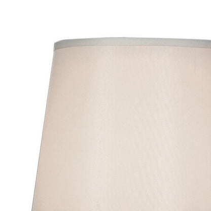 28 Inch Table Lamp, LED Tripod Base, Acrylic and Sand Chrome Finished Metal