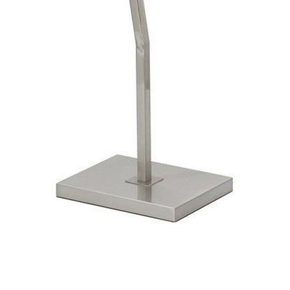 60 Inch Floor Lamp, 3 Drum Metal Shades, Modern Style, Silver Frame
