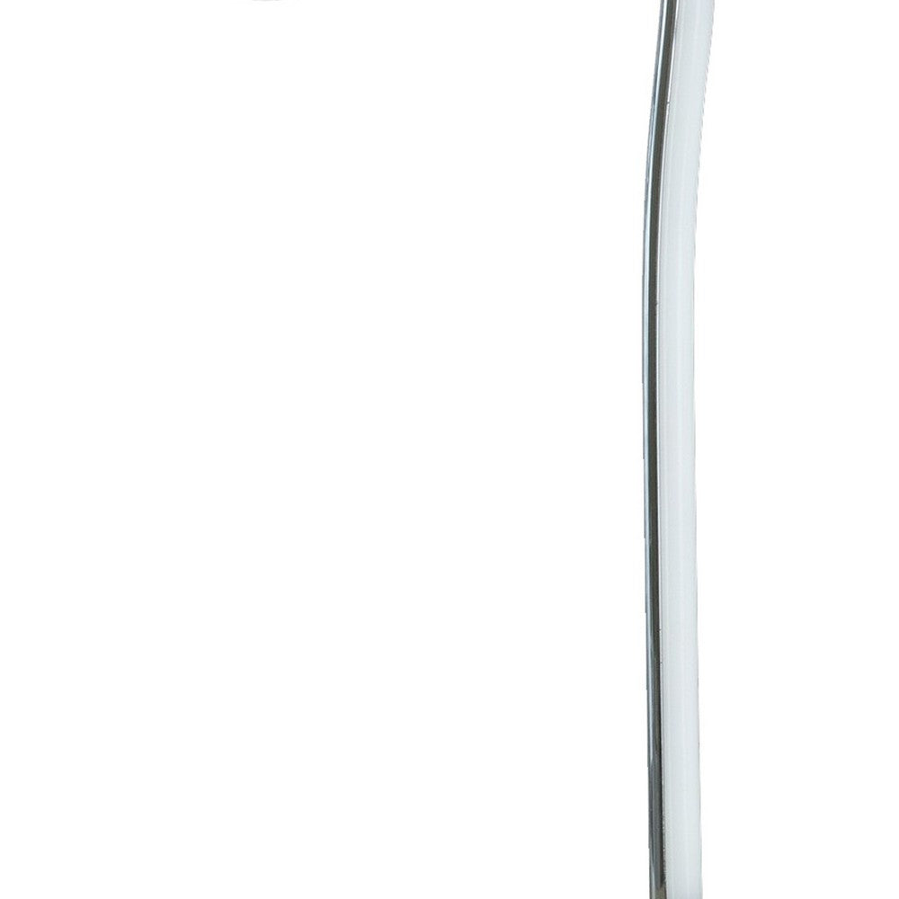 Sea 22 Inch Table Lamp, Accent Twisted LED Light, Modern Style, Chrome Base