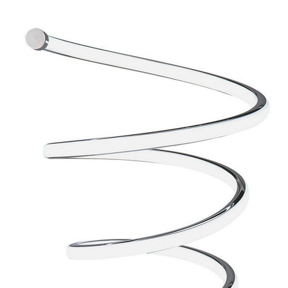 Sun 20 Inch Table Lamp, Accent Twisted Modern Design, LED Light Chrome Base