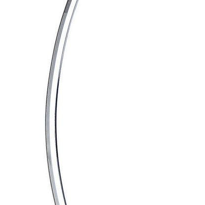 34 Inch Table Lamp, Modern Accent Swing Arm, LED Light, Round Chrome Base