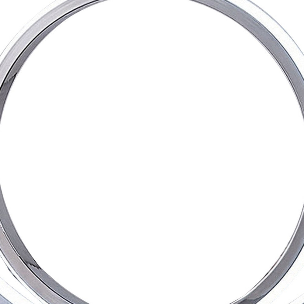14 Inch Table Lamp, Modern Ring LED Light, Round Metal Base, Silver