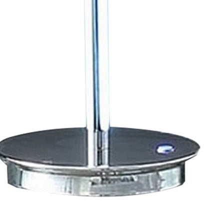 Fizo 25 Inch Table Lamp, Sleek Design, LED Light, Touch Switch, Silver