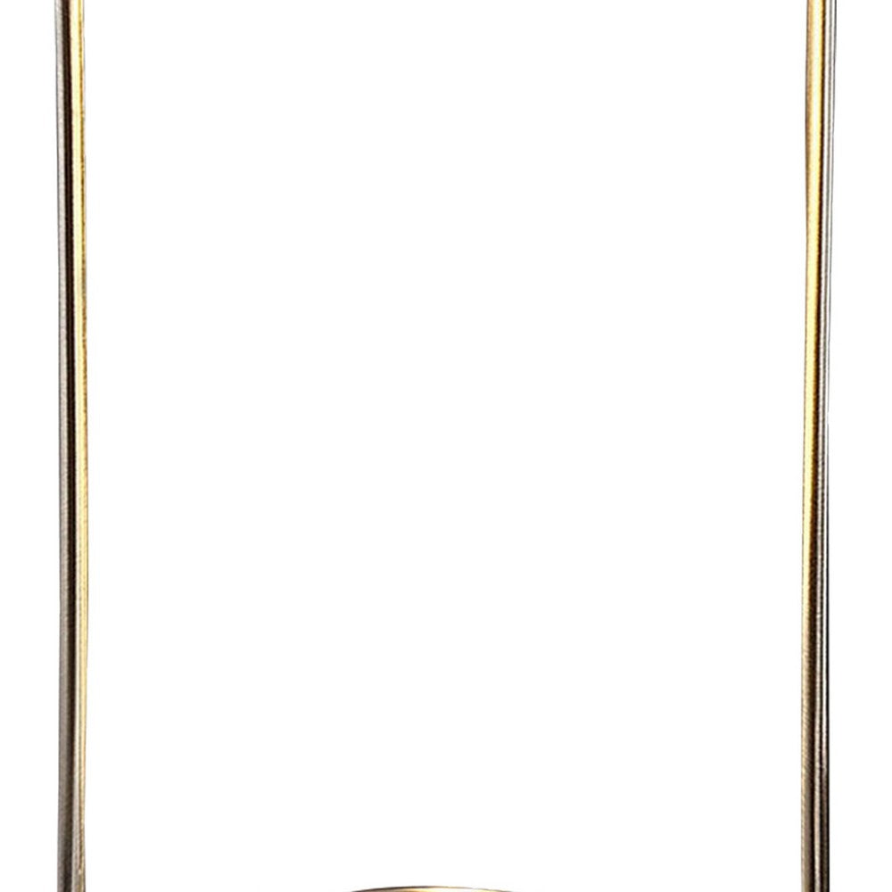 Gizo 21 Inch Table Lamp, LED Light, Wireless Charging, Metal Base, Brass