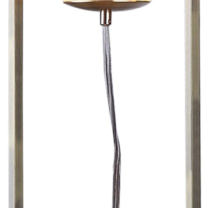 Jim 22 Inch Table Lamp, LED Light, Metal Body, Modern Globe Shade, Brass