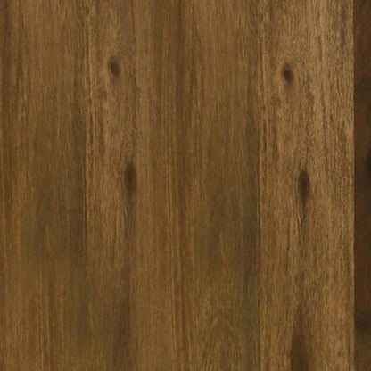 Ody 22 Inch Side End Table, U Shaped, Sheesham Wood, Auburn Brown Finish