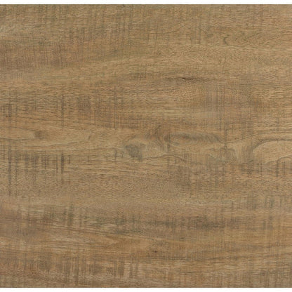 Dew 36 Inch Side Coffee Table, Lower Shelf, Engineered Wood, Mango Brown