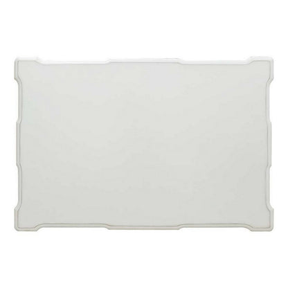 Jess 53 Inch Coffee Table, Traditional Scrolled Legs, Brushed Gold, White