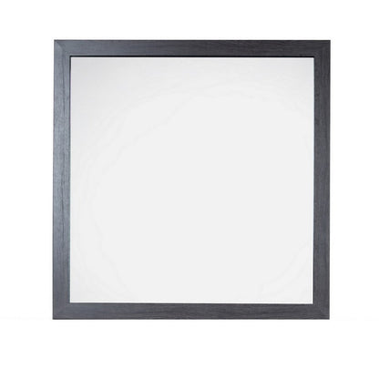 Lala 40 x 40 Inch Dresser Mirror, Modern Rectangular Shape, Black Finish