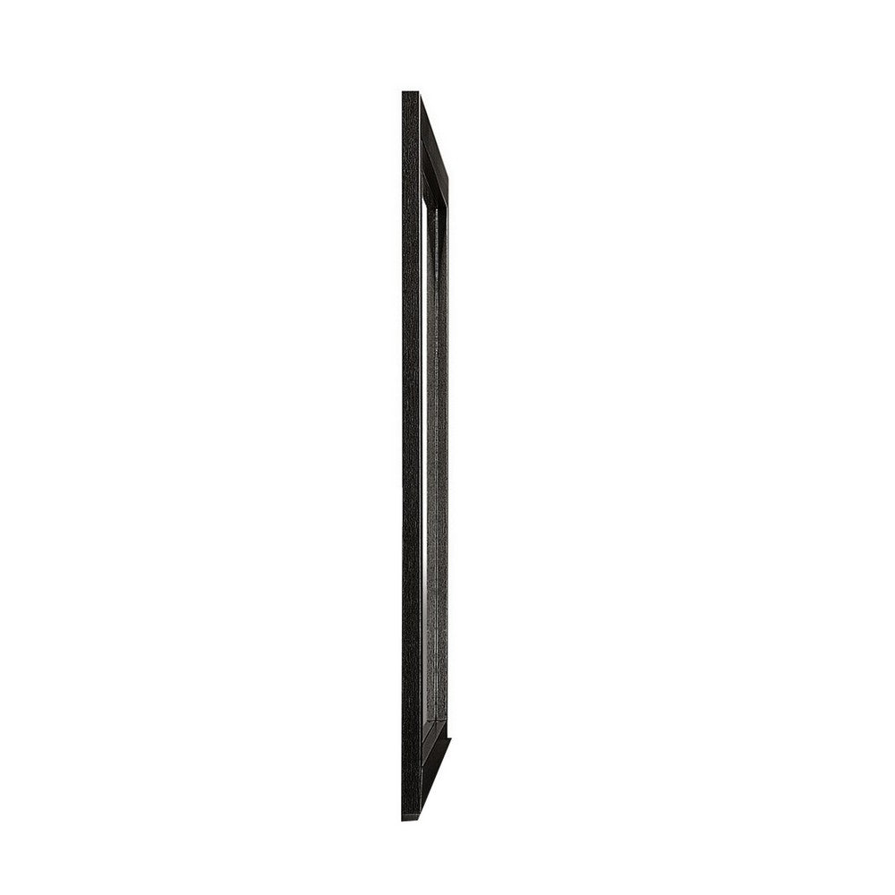 Sami 40 x 40 Dresser Mirror, Embossed Texture, Modern Style, Black Wood