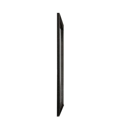 Sami 40 x 40 Dresser Mirror, Embossed Texture, Modern Style, Black Wood