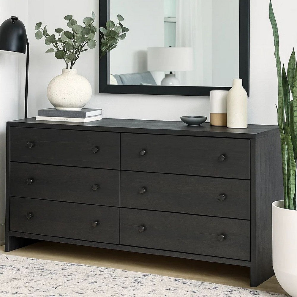 Moko 40 x 40 Dresser Mirror, Square, Modern Style, Gray Finished Frame
