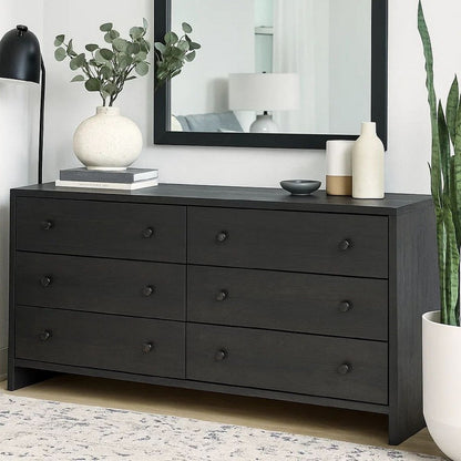 Moko 40 x 40 Dresser Mirror, Square, Modern Style, Gray Finished Frame