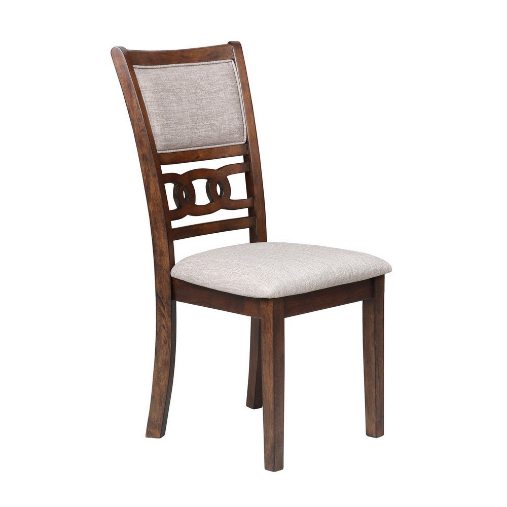 3pc 42 Inch Dining Table Set, Extendable Drop Leaves, 2 Chairs, Brown
