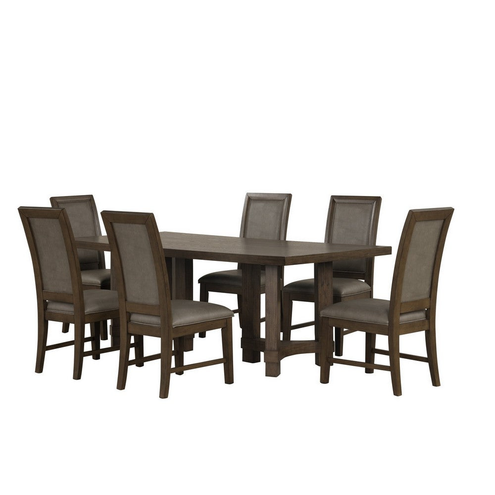 Cora 26 Inch Dining Chair Set of 2, Sleigh Back, Dark Gray Polyester Fabric