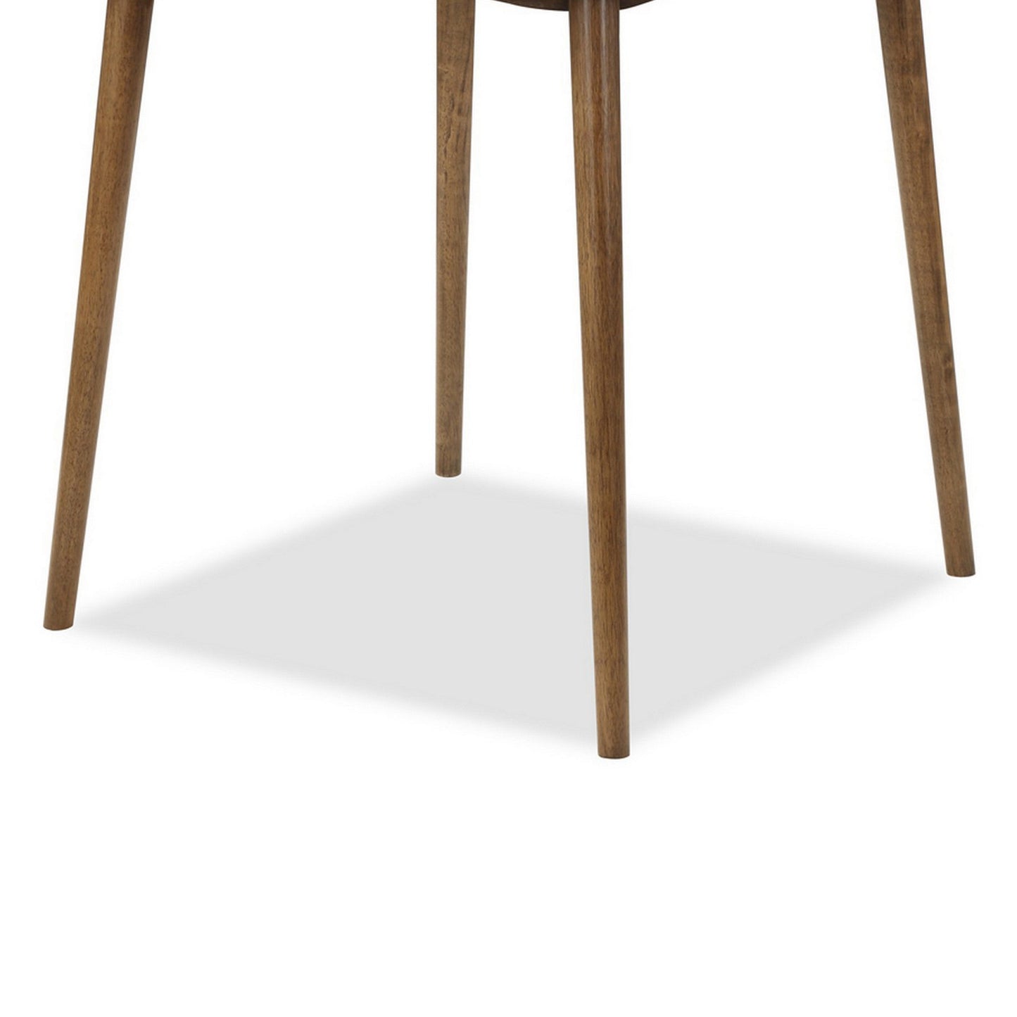 Summit 40 Inch Counter Height Table, Square Top, Rounded Edges, Wood, Brown