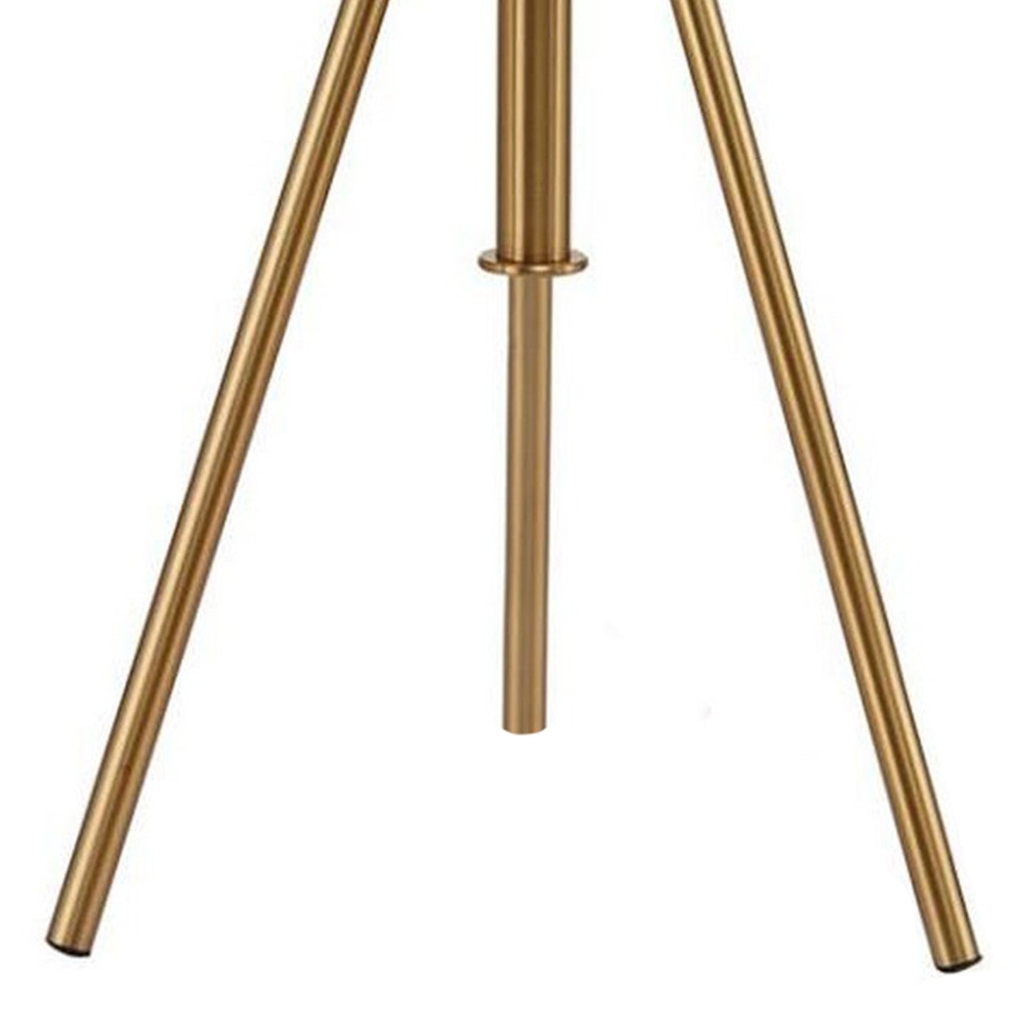 32-37 Inch Table Lamp, Adjustable Height, Modern Tripod Legs, Metal, Gold