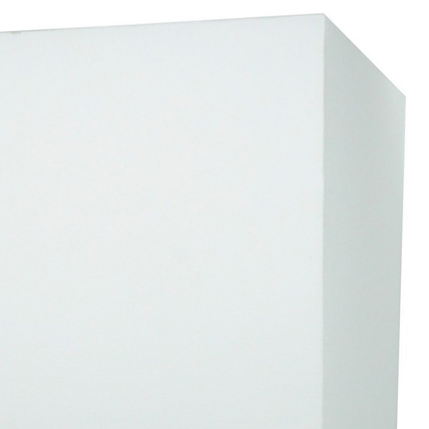27 Inch Table Lamp Set of 2, Square White Shade, Steel Base, Marble, White