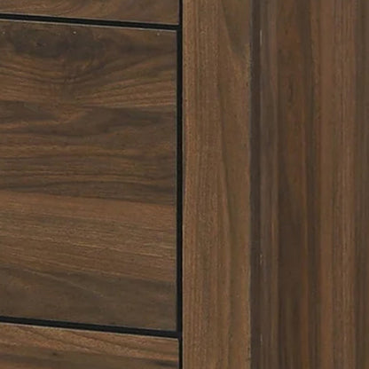 Shan 45 Inch Tall Dresser Chest, 4 Drawers, Cherry Brown Wood Finish