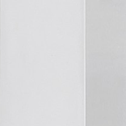 Libi 47 Inch Console Table, Minimalist Rectangular Top, Lacquered White