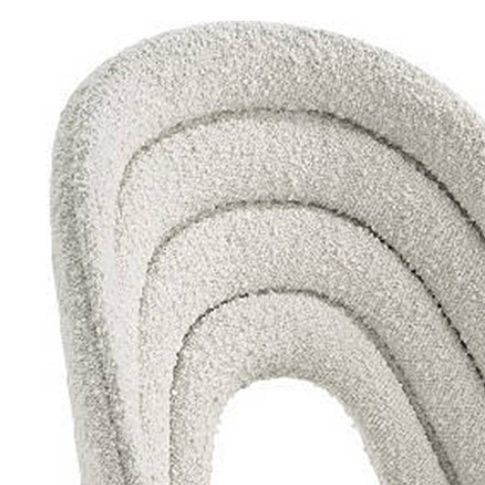 Inch 25 Inch Side Dining Chair Set of 2, White Teddy Sherpa, Gold Legs