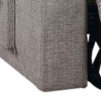Evans 37 Inch Recliner Chair, Power Lift, Cupholders, Chenille, Light Gray