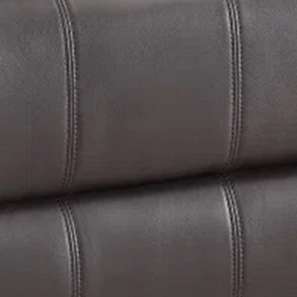 Evans 37 Inch Recliner Chair, Power Lift, 2 Cupholders, Brown Faux Leather