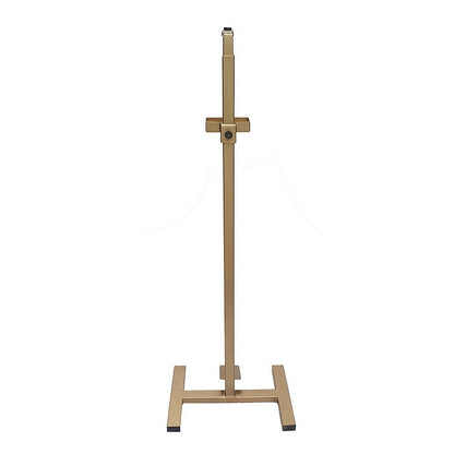 Lyna 41 Inch Sanitizer Dispenser Stand, Hands Free Foot Pedal, Gold Iron