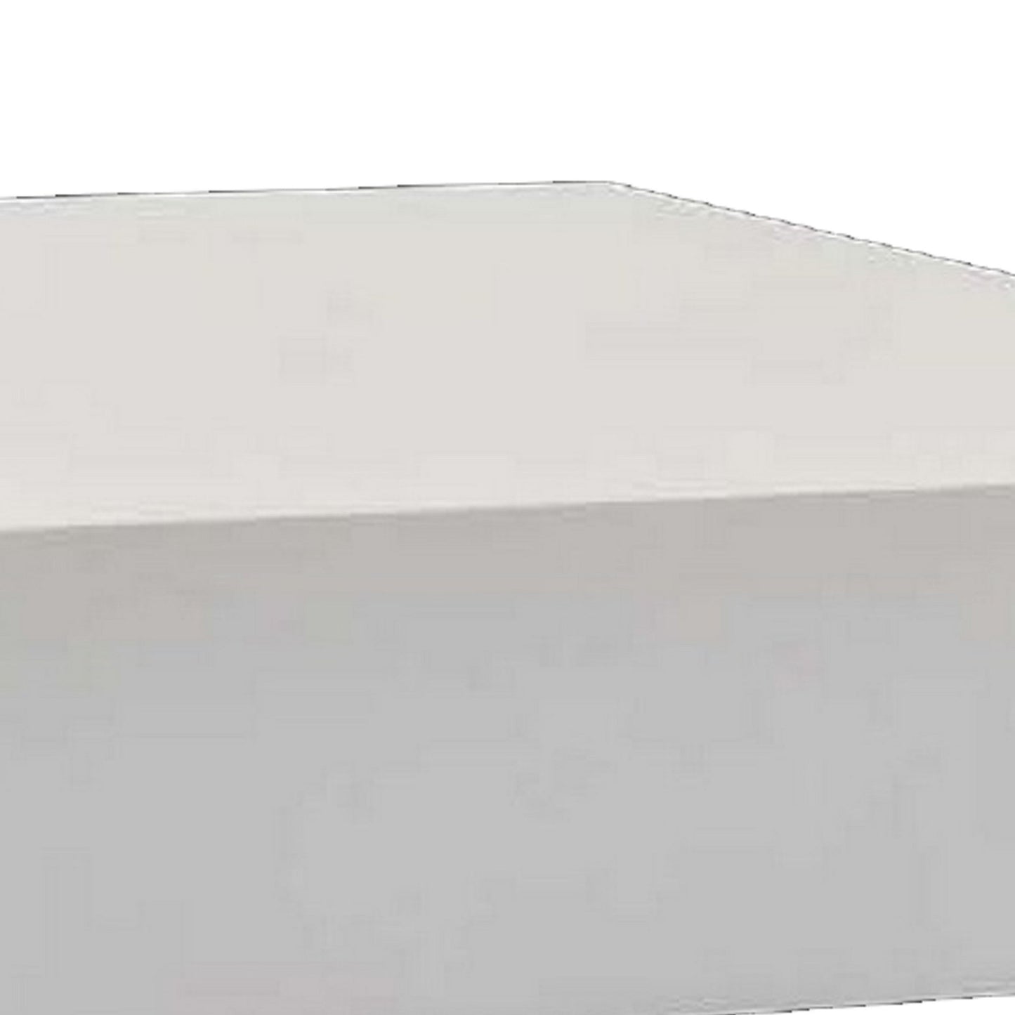 30 Inch Square Display Platform, Thick Wooden Durable Riser, White Finish
